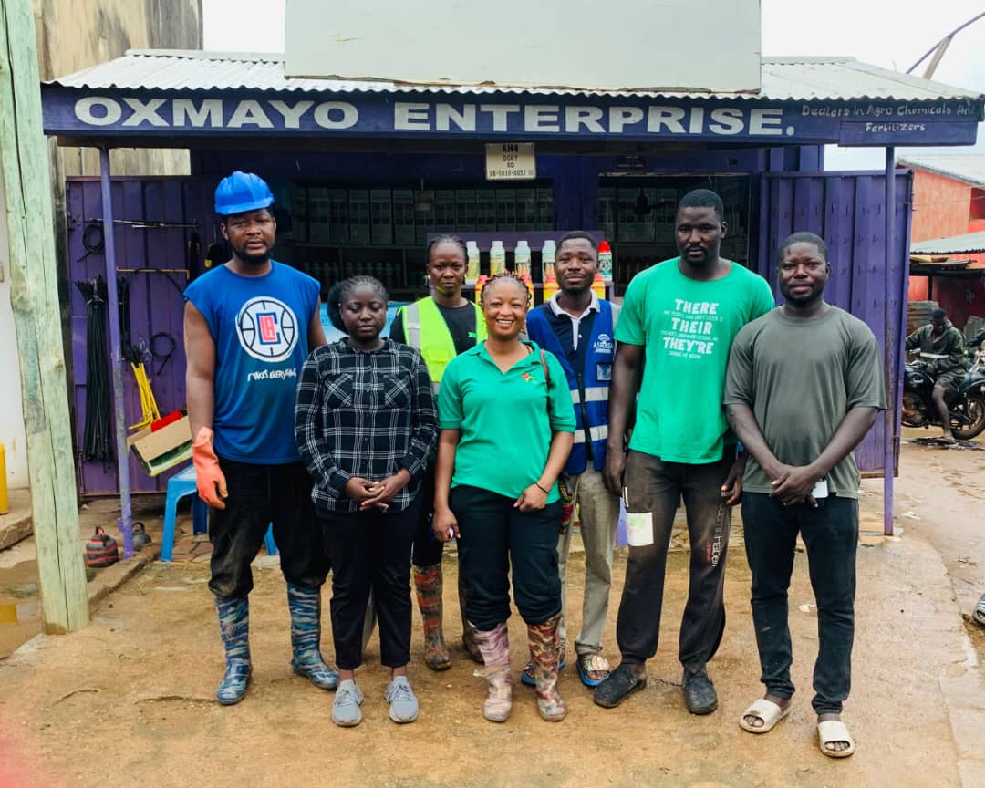 UE/R: Mcode, Street Janitors Embark on Market Clean-Up, Sensitize Traders on Open Defecation in Bolgatanga