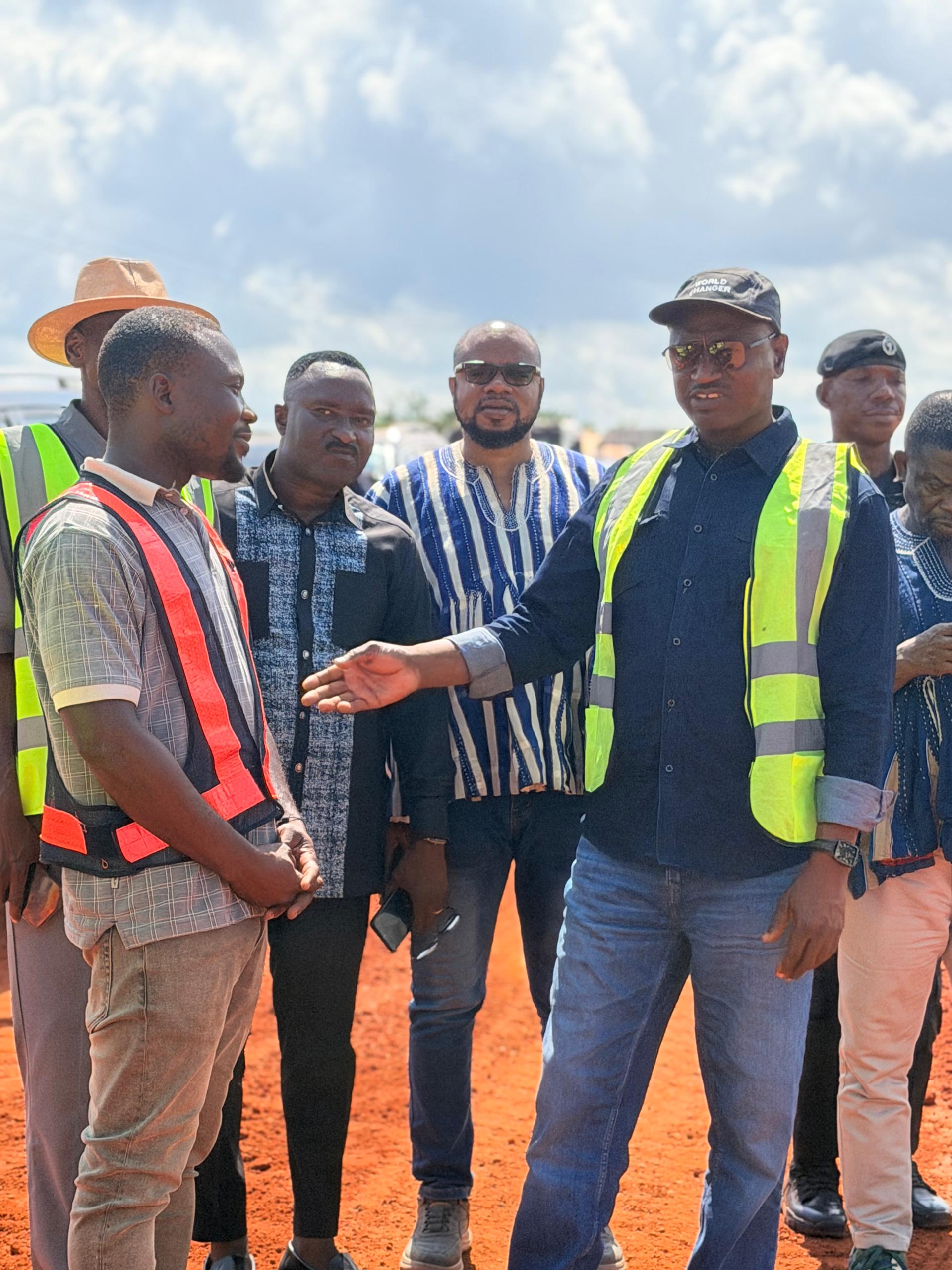North East Regional Minister Inspects GETFund School Project at Nyelinkpe