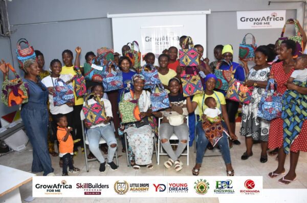 GrowAfrica For Me Equips 22 Youths with Tote Bag Production and Business Development Skills