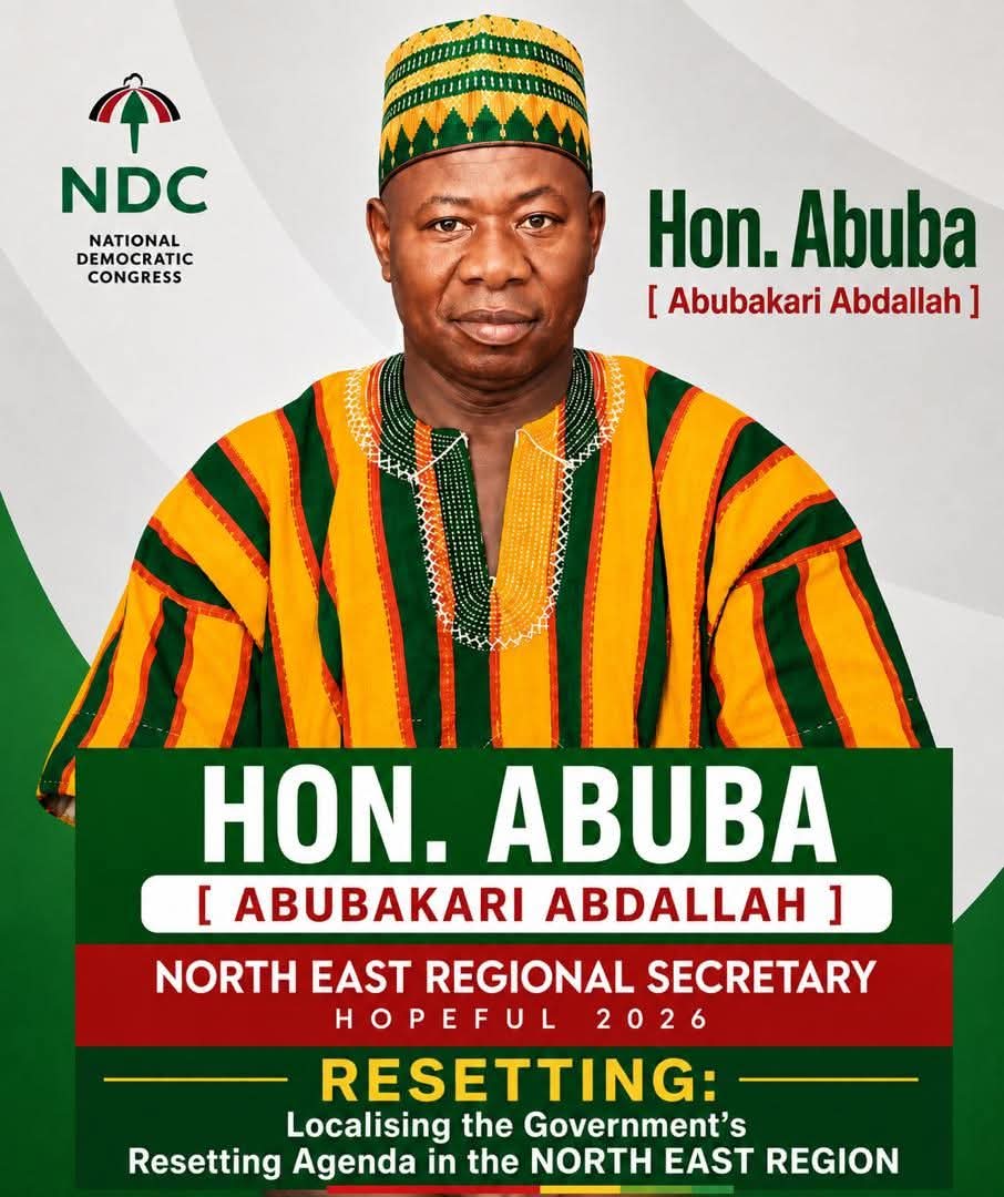 NDC North East Power Battle Begins as Former Minister Abubakari Abdallah Declares Bid for Regional Secretary