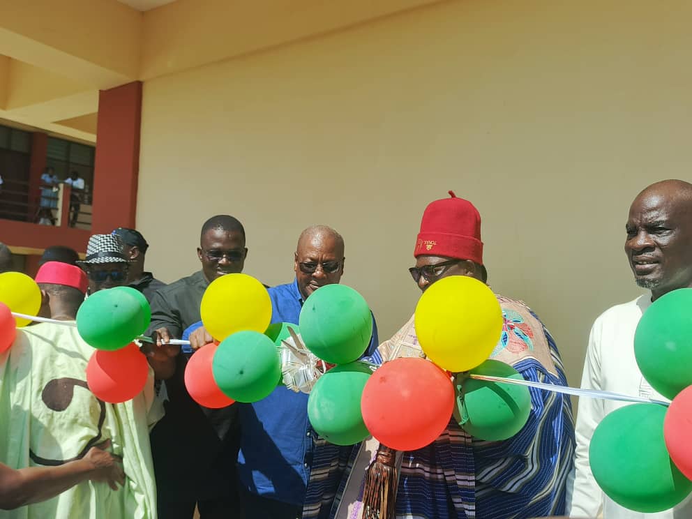 President Mahama Commissions E-Block at Paga SHS, Unveils Plans to End Double Track