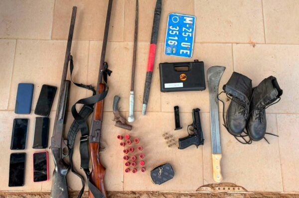 GUNFIRE ERUPTS IN TILLY FOREST : THREE SUSPECTED ROBBERS KILLED AS POLICE RECOVER GUNS, PISTOLS AND STOLEN MOTORBIKES