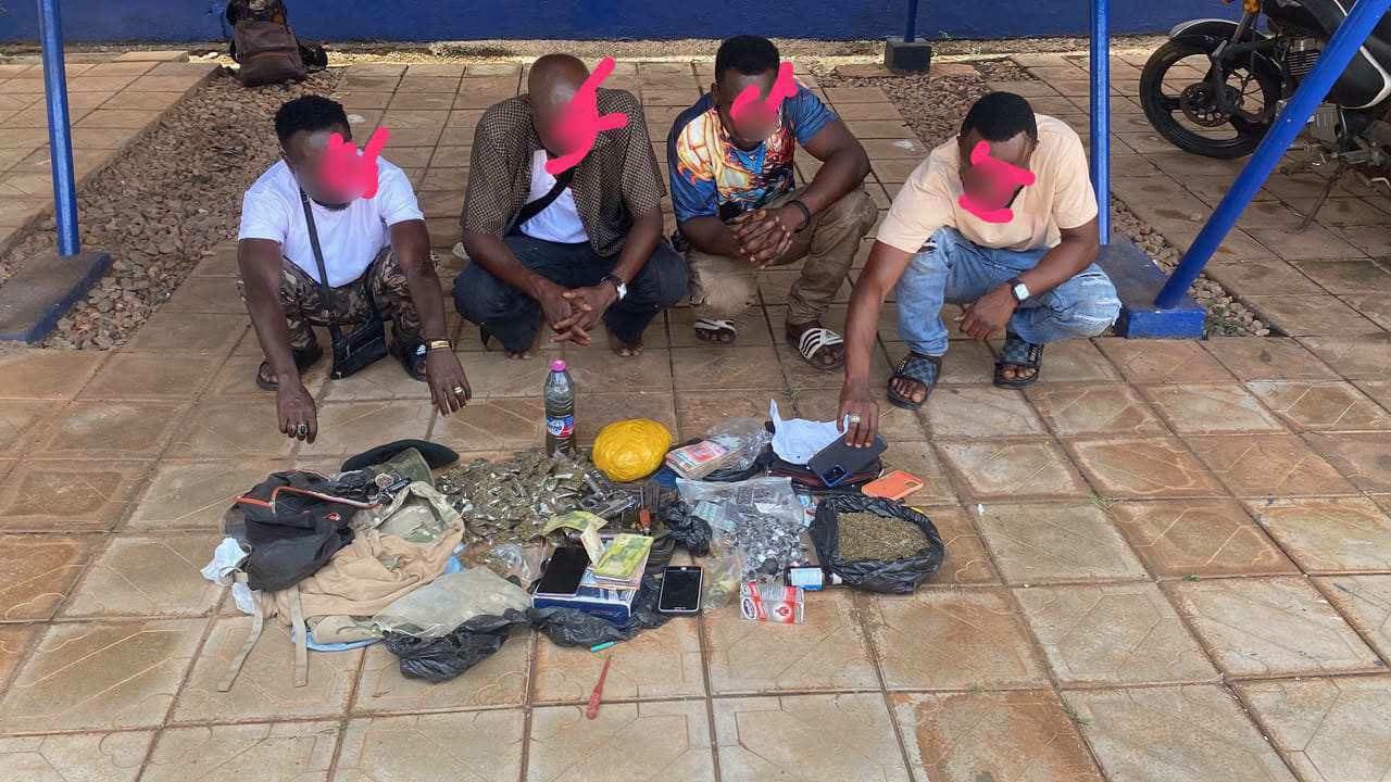 Five Arrested in Dramatic Tamale Aboabo Police Raid – Guns, Drugs & GH¢20,705 Cash Recovered