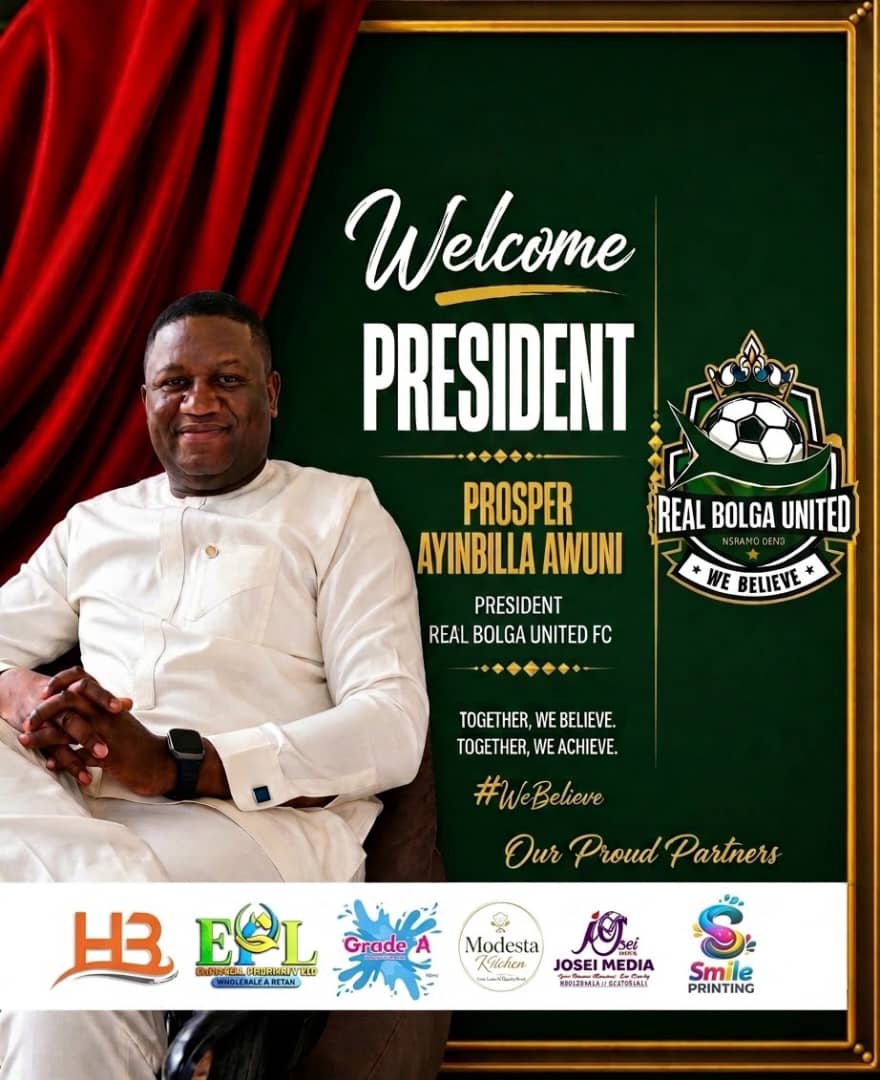 Prosper Ayinbilla Awuni Appointed President of Real Bolga United FC